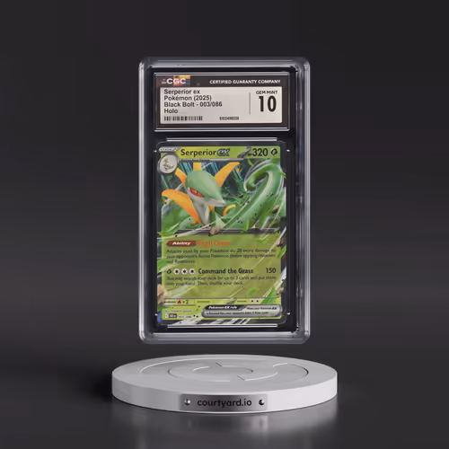 2025 Black Bolt - BLK EN #003/086 Serperior ex - Holo (CGC 10 GEM MINT)