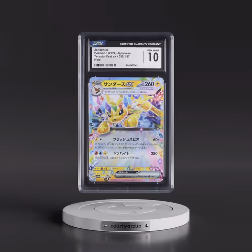 2024 Pokémon Sv8a-Terastal Fest EX #052 Jolteon EX - Holo (CGC 10 GEM MINT)