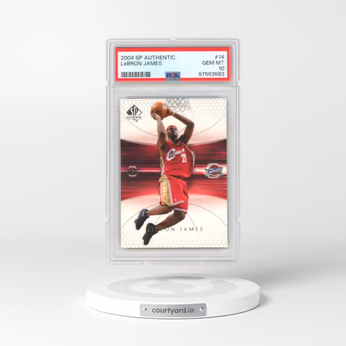 2004 SP Authentic #14 LeBron James (PSA 10 GEM MINT)