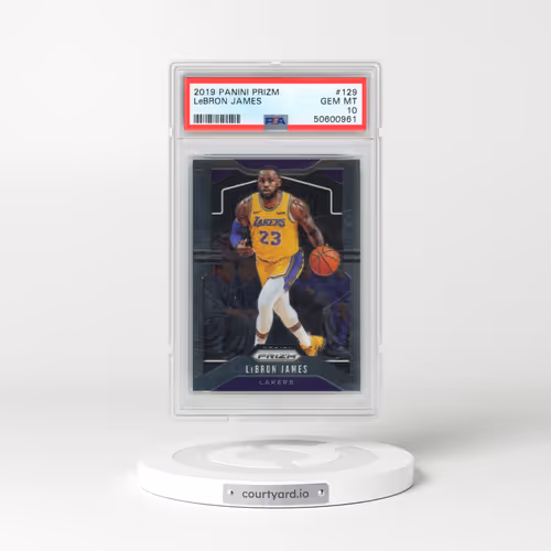 2019 Panini Prizm #129 LeBron James (PSA 10 GEM MINT)