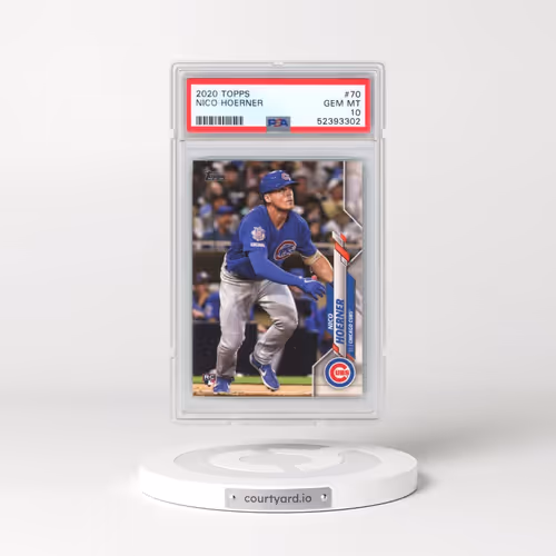 2020 Topps #70 Nico Hoerner (PSA 10 GEM MINT)
