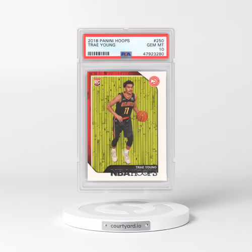 2018 Panini Hoops #250 Trae Young (PSA 10 GEM MINT)