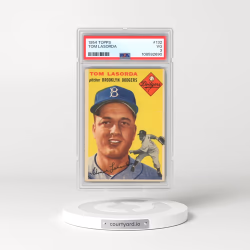 1954 Topps #132 Tom Lasorda (PSA 3 VG)