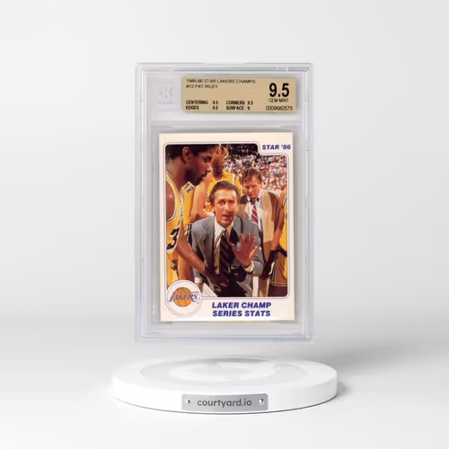 1985 Star Lakers Champs #12 Pat Riley CO (BGS 9.5 GEM MINT)
