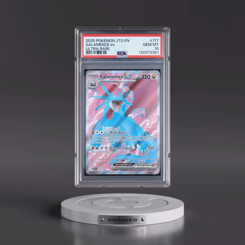 2025 Pokémon Jtg EN-Journey Together #177 Salamence EX - Holo Ultra Rare (PSA 10 GEM MINT)