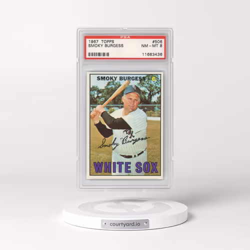 1967 Topps #506 Smoky Burgess (PSA 8 NM-MT)