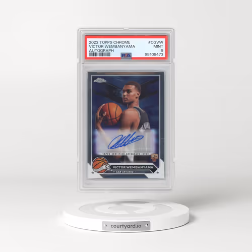 2023 Topps Chrome Topps Chrome Autographs #CGVW Victor Wembanyama (PSA 9 MINT)