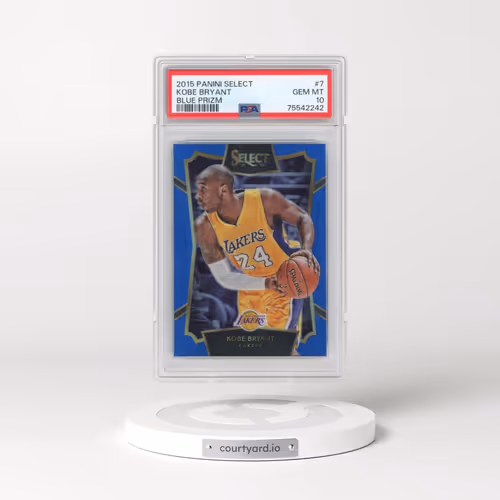 2015 Panini Select #7 Kobe Bryant - Blue Prizm (PSA 10 GEM MINT)