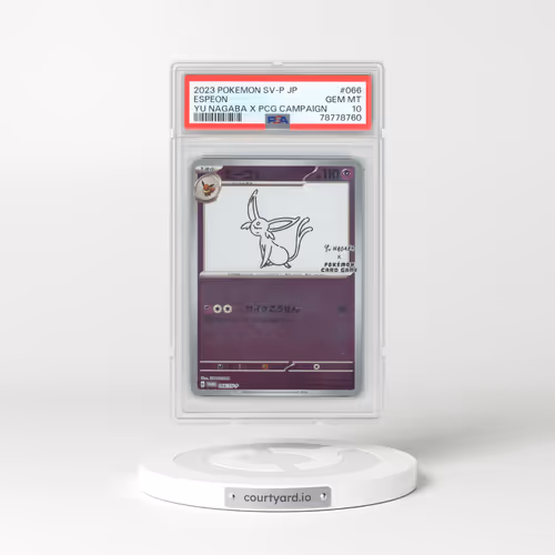 2023 Pokémon SV-P Promo #066 Espeon - YU Nagaba X Pokemon Card Game Campaign (PSA 10 GEM MINT)