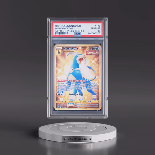 2021 Pokémon Sword & Shield Battle Styles #179 Houndoom - Full Art Secret (PSA 10 GEM MINT)