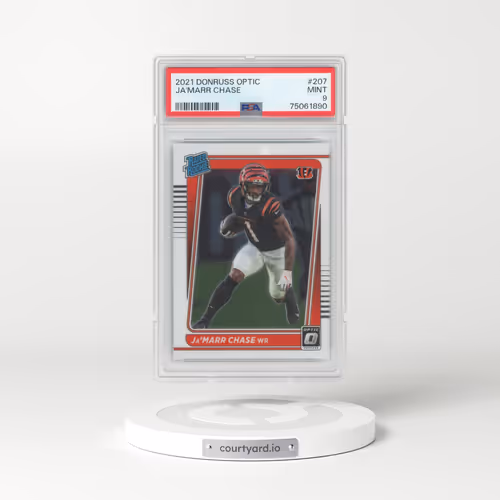 2021 Panini Donruss Optic #207 JA'Marr Chase (PSA 9 MINT)