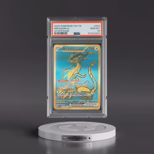 2024 Pokémon Paf EN-Paldean Fates #243 Miraidon EX - Holo Hyper Rare (PSA 10 GEM MINT)