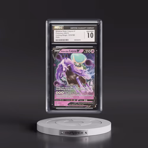 2021 Chilling Reign #074/198 Shadow Rider Calyrex V - Holo (CGC 10 GEM MINT)