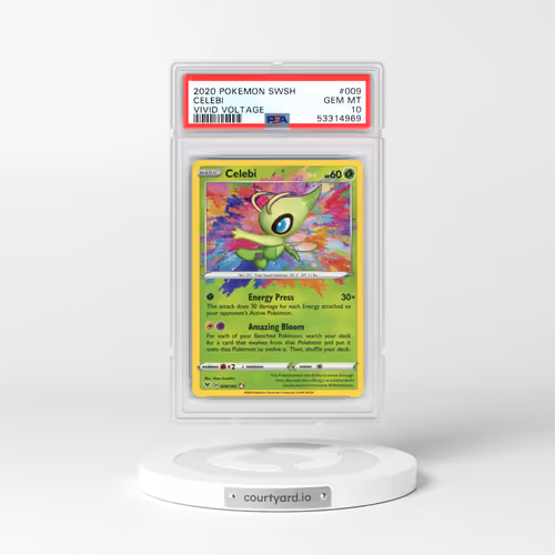2020 Pokémon Sword & Shield Vivid Voltage #009 Celebi (PSA 10 GEM MINT)