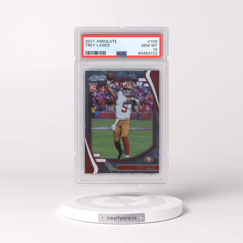 2021 Panini Absolute #103 Trey Lance (PSA 10 GEM MINT)