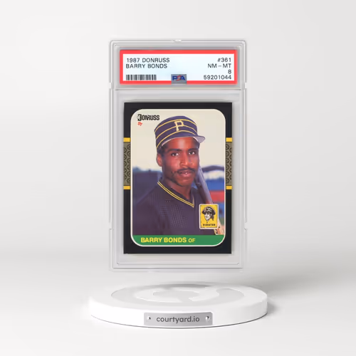 1987 Donruss #361 Barry Bonds (PSA 8 NM-MT)