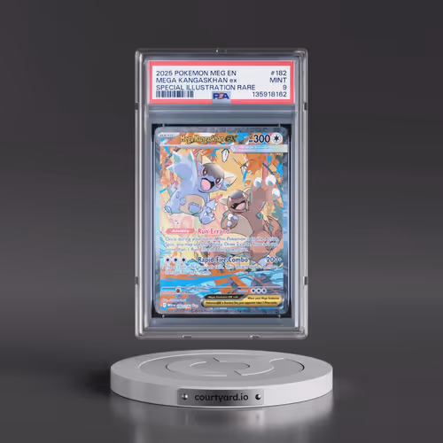 2025 Pokémon Meg EN-Mega Evolution #182 Mega Kangaskhan EX - Holo Special Illustration Rare (PSA 9 M