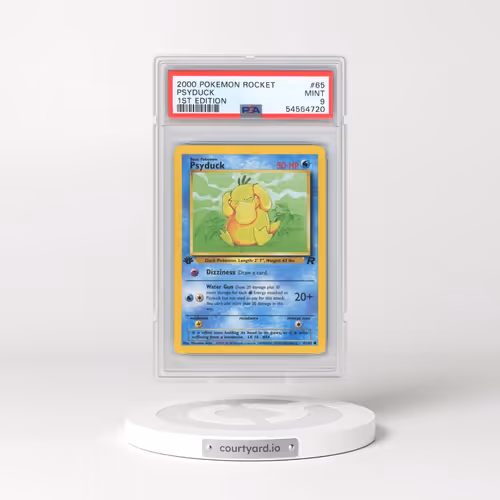 2000 Pokémon Rocket #65 Psyduck - 1st Edition (PSA 9 MINT)