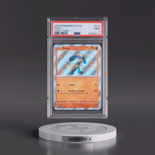 2024 Pokémon Paf EN-Paldean Fates #173 Riolu - Shiny Rare (PSA 9 MINT)