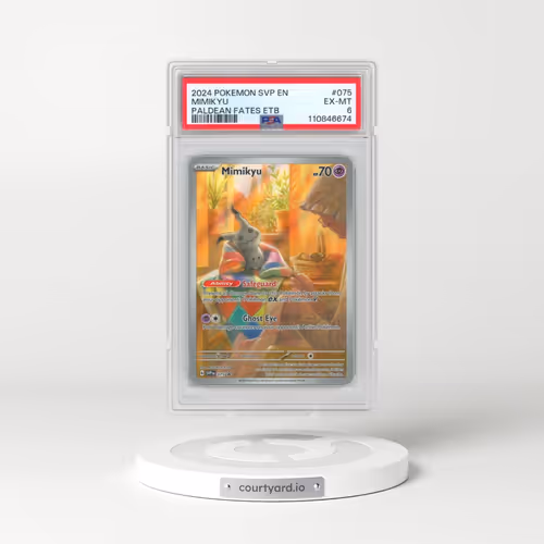 2024 Pokémon Svp EN-SV Black Star Promo #075 Mimikyu - Paldean Fates Elite Trainer Box (PSA 6 EX-MT)