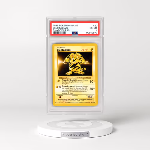 1999 Pokémon Game #20 Electabuzz - Shadowless (PSA 6 EX-MT)