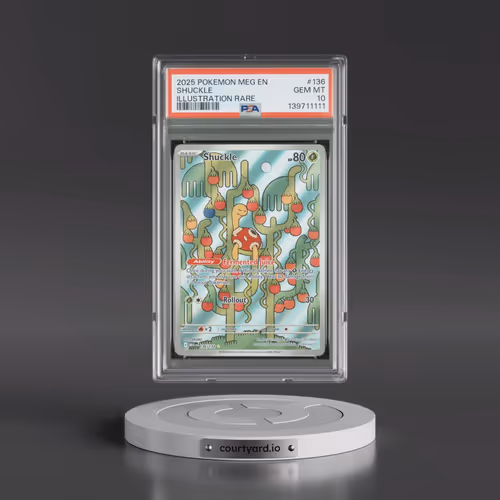 2025 Pokémon Meg EN-Mega Evolution #136 Shuckle - Illustration Rare (PSA 10 GEM MINT)