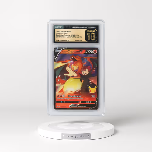 2017 Black Star Promos - Sword & Shield #SWSH133 Lance's Charizard V - Holo Celebrations Collection - Lance's Charizard V (CGC 10 PRISTINE)