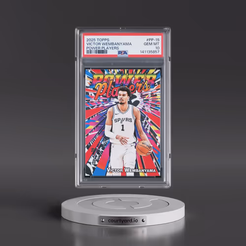 2025 Topps Power Players #PP-15 Victor Wembanyama (PSA 10 GEM MINT)