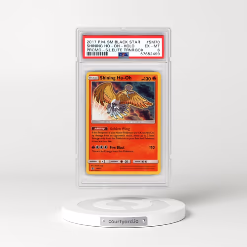 2017 Pokémon SM Black Star Promo #SM70 Shining HO-Oh - Holo Holo Shining Legends Elite Trainer Box (PSA 6 EX-MT)