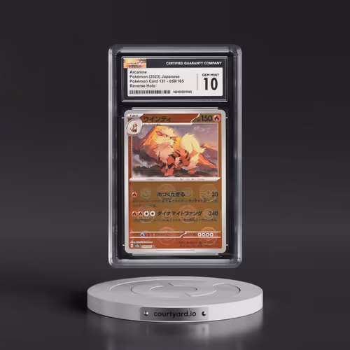 2023 Pokémon Card 151 #059/165 Arcanine - Reverse Holo Poke Ball (CGC 10 GEM MINT)