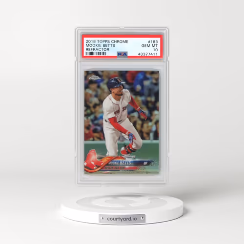 2018 Topps Chrome #183 Mookie Betts - Refractor (PSA 10 GEM MINT)