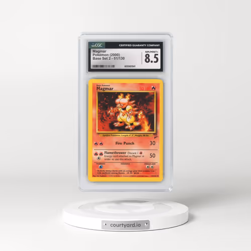 2000 Base Set 2 #51/130 Magmar (CGC 8.5 NM-MT+)