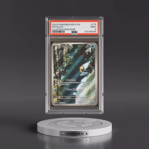 2023 Pokémon Mew EN-151 #175 Psyduck - Illustration Rare (PSA 9 MINT)