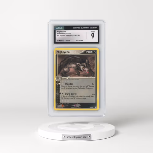 2007 Pokémon EX Power Keepers #18 Mightyena (CGC 9 MINT)