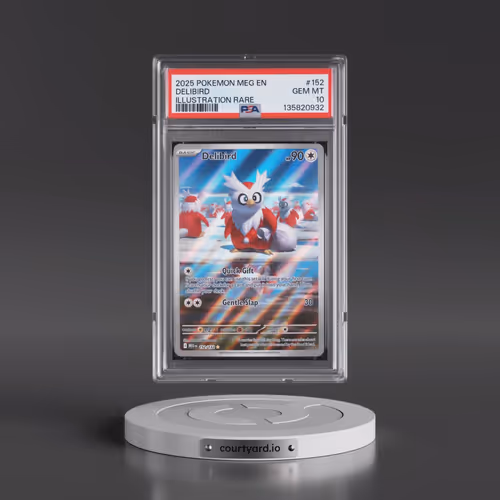 2025 Pokémon Meg EN-Mega Evolution #152 Delibird - Illustration Rare (PSA 10 GEM MINT)