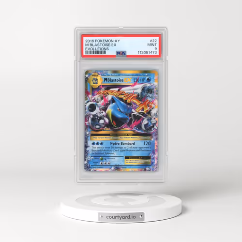 2016 Pokémon XY Evolutions #22 M Blastoise EX - Holo (PSA 9 MINT)