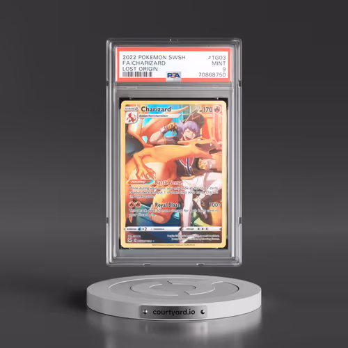 2022 Pokémon Sword & Shield Lost Origin #TG03 Charizard - Full Art (PSA 9 MINT)