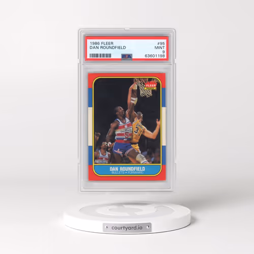 1986 Fleer #95 Dan Roundfield (PSA 9 MINT)