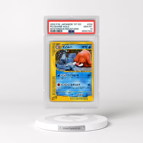 2002 Pokémon Mysterious Mountains #034 Piloswine - 1st Edition Holo (PSA 10 GEM MINT)