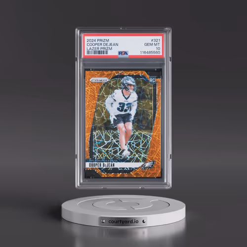 2024 Panini Prizm #321 Cooper Dejean - Lazer Prizm (PSA 10 GEM MINT)