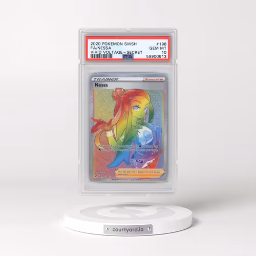 2020 Pokémon Sword & Shield Vivid Voltage #196 Nessa - Full Art Secret (PSA 10 GEM MINT)
