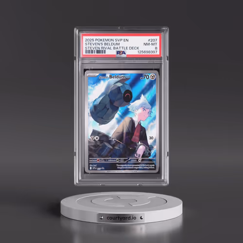 2025 Pokémon Svp EN-SV Black Star Promo #207 Steven's Beldum - Steven Rival Battle Deck (PSA 8 NM-MT