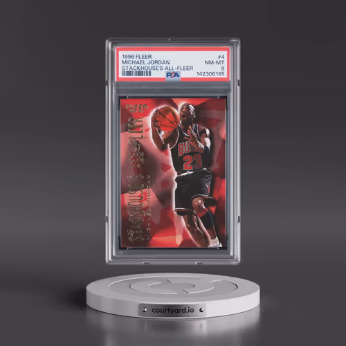 1996 Fleer Stackhouse's All-Fleer #4 Michael Jordan (PSA 8 NM-MT)