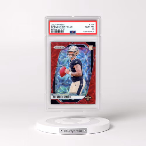 2024 Panini Prizm #388 Spencer Rattler - Red Choice (PSA 10 GEM MINT)