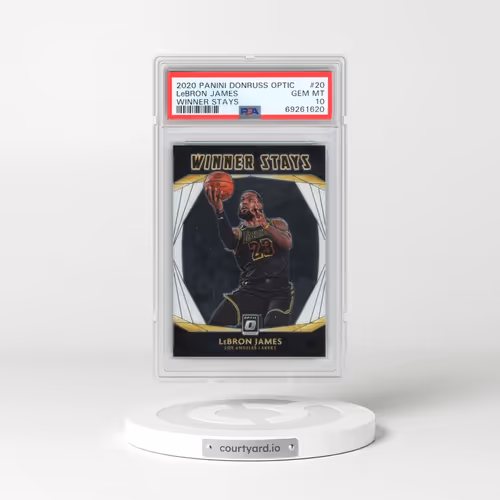 2020 Panini Donruss Optic Winner Stays #20 LeBron James (PSA 10 GEM MINT)