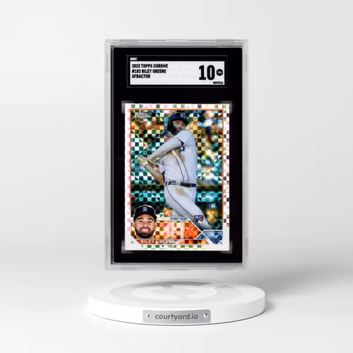 2023 Topps Chrome #182 Riley Greene - XFractor (SGC 10 GEM MINT)
