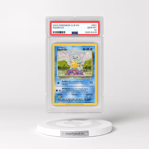 2023 Pokémon Clb-Trading Card Game Classic Blastoise & Suicune EX Deck #001 Squirtle (PSA 10 GEM MINT)