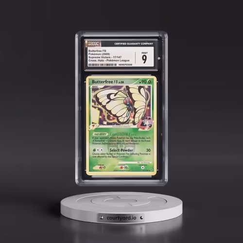 2009 Pokémon Platinum Supreme Victors #17 Butterfree FB - Holo Crosshatch-2010 Pokemon League (CGC 9
