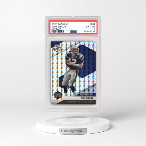 2021 Panini Mosaic #282 Tom Brady - Mosaic (PSA 6 EX-MT)