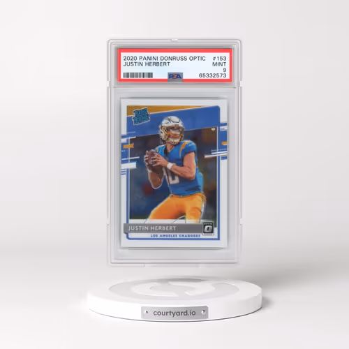 2020 Panini Donruss Optic #153 Justin Herbert (PSA 9 MINT)